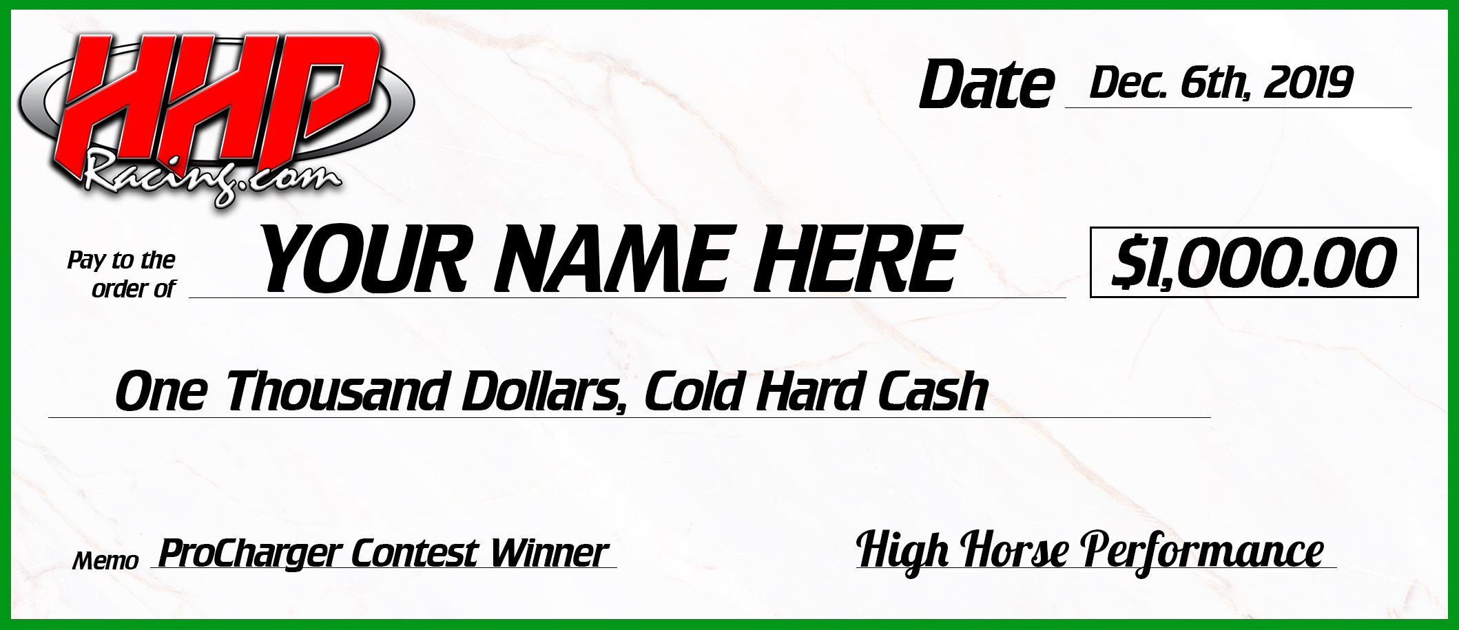 HHP ProCharger Winner
